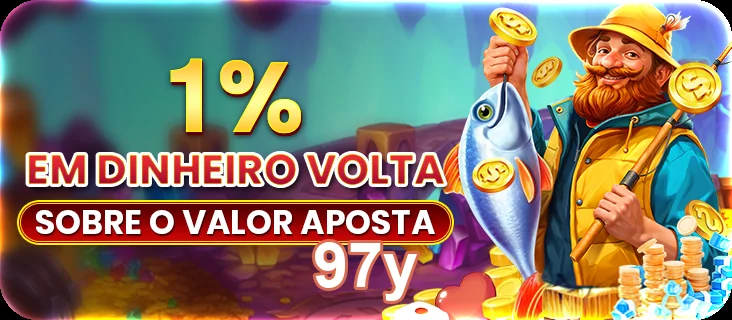 promoção de 1% em dinheiro volta na 97y