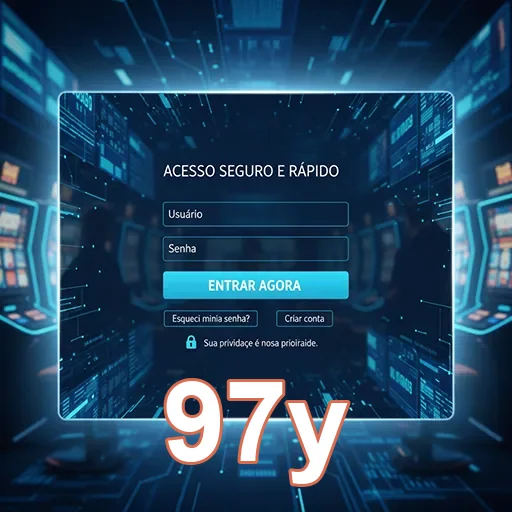 Tela de login do site 97y com acesso seguro e rápido.