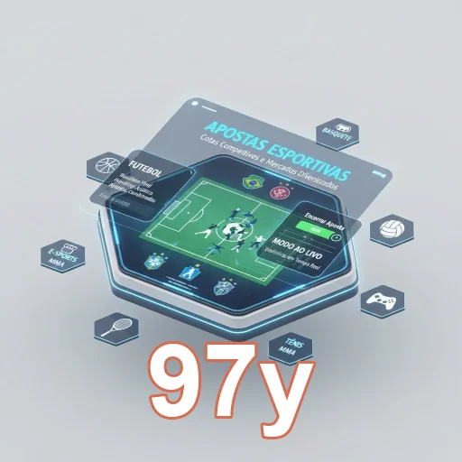 Interface da 97y exibindo promoções de apostas esportivas.