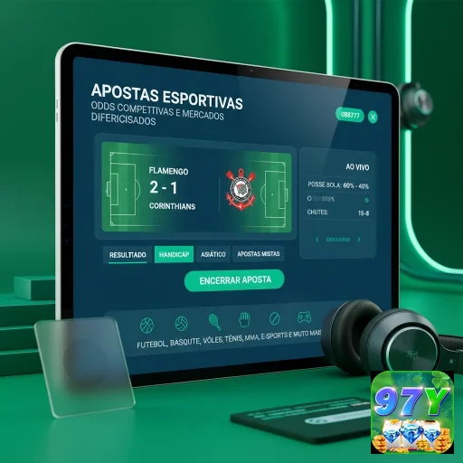 Jogador em ação em apostas em tempo real VIP