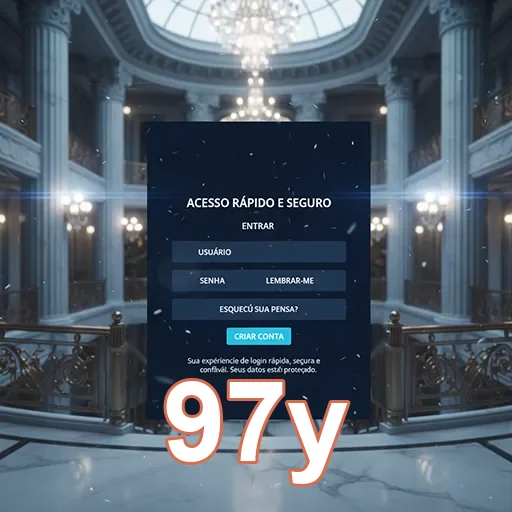 Tela de login para suporte VIP da 97y com fundo elegante.