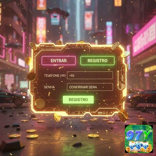 Jogador desfrutando de slots exclusivos em 97y