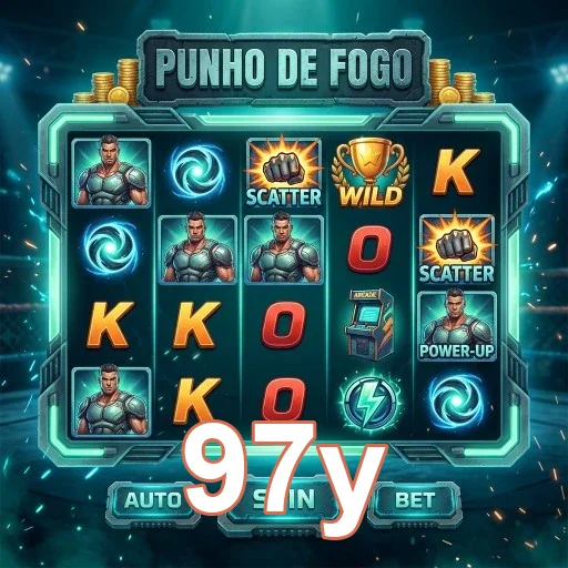 Janela do jogo 'Punho de Fogo' na 97y em dispositivos móveis.